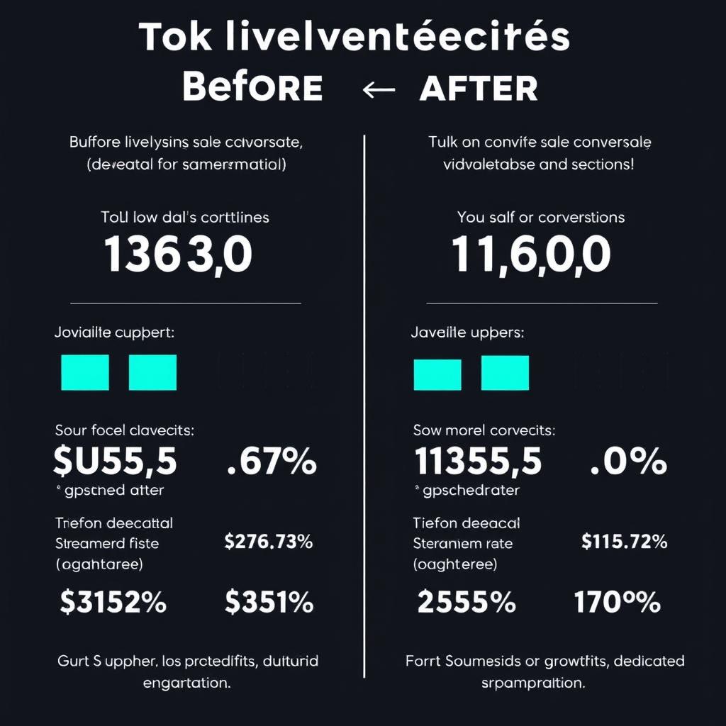 TikTok直播专线成功案例：电商卖家直播间人气提升图表