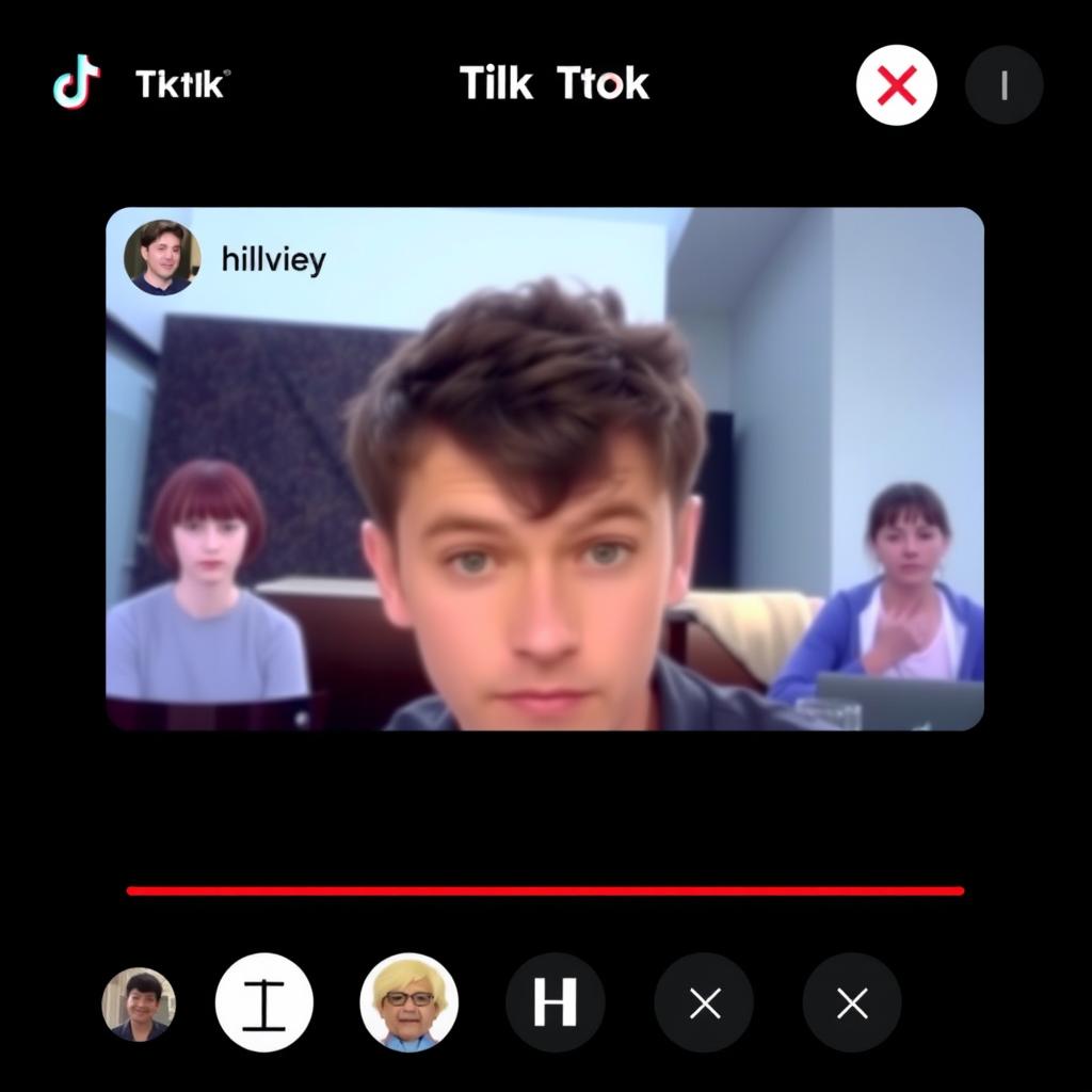 TikTok直播间观众数量低的界面