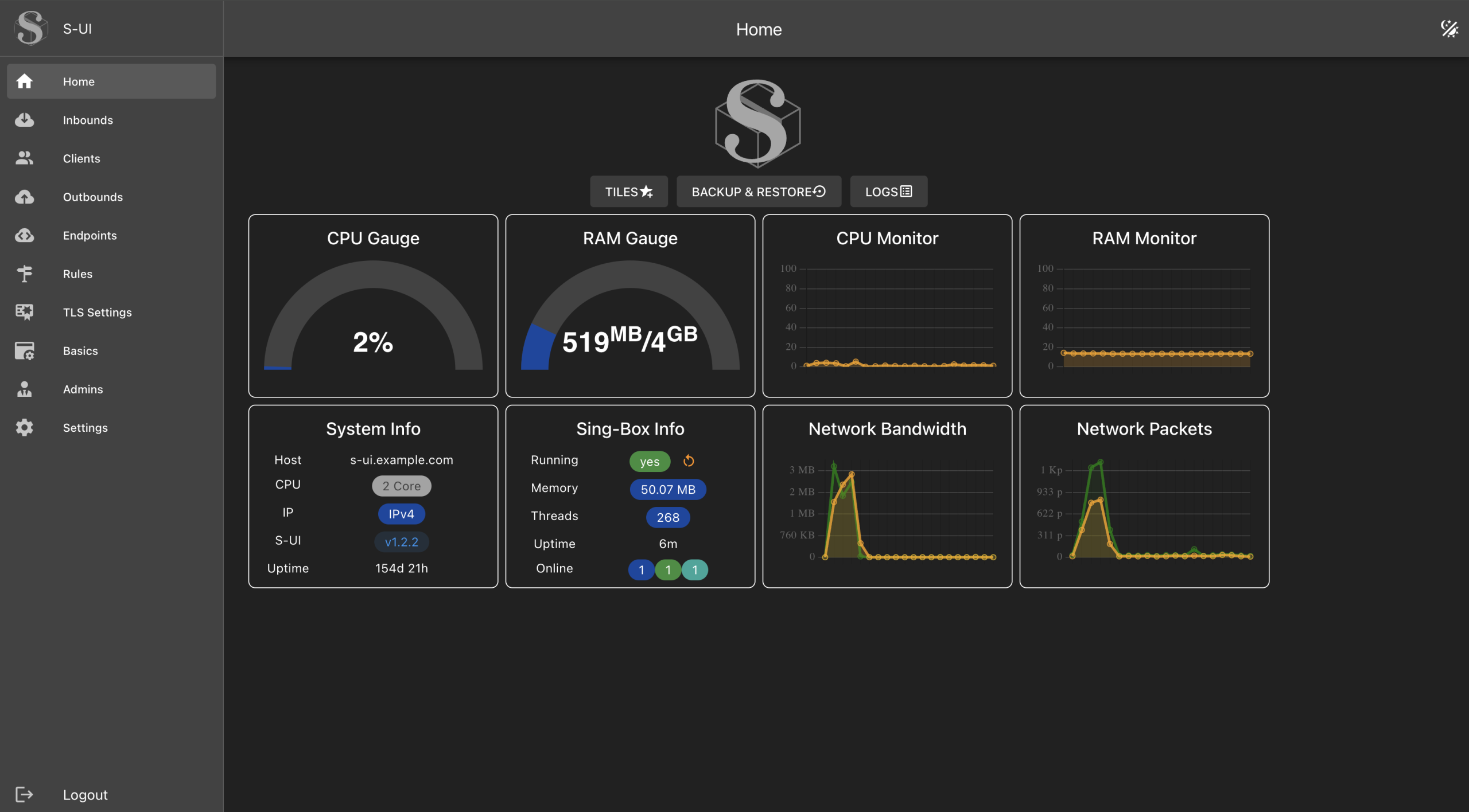 使用S-UI面板搭建TikTok节点：Hysteria2协议配置全攻略| TKLivePro